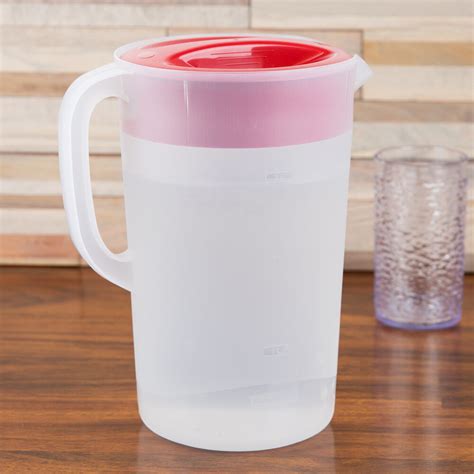 plastic water pitcher with lid